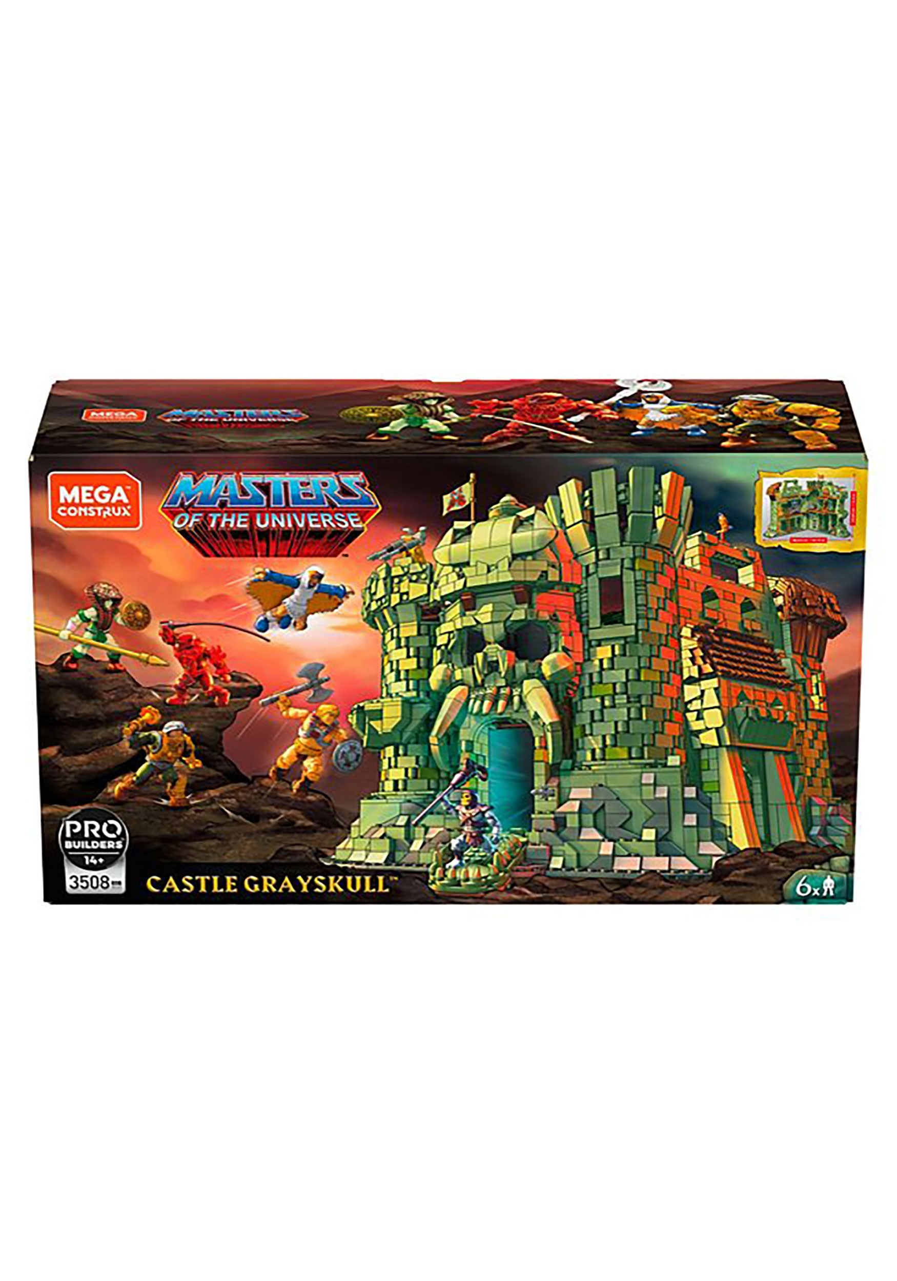 Masters of the Universe Mega Probuilder Castle Grayskull Set