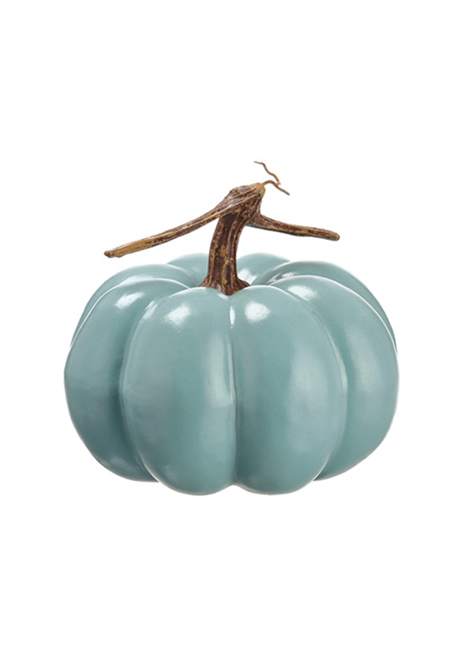 Teal Trick or Treat Halloween Pumpkin Decoration