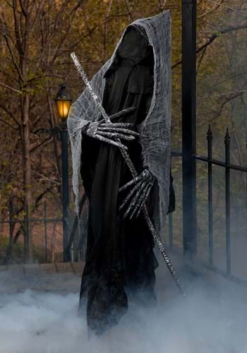6Ft Reaper with Staff Halloween Prop