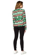 Suitmeister Green Christmas Nordic Women's Blazer Alt 2