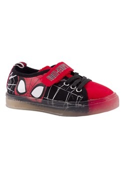 Spiderman Kids Canvas Lighted Shoe