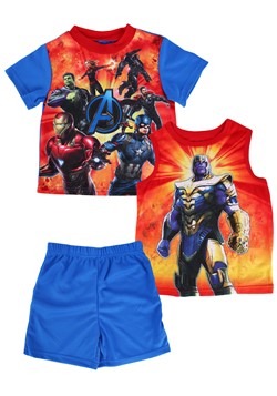 Boys Avengers Shirt/Short/Tank Lounge Sleep Set