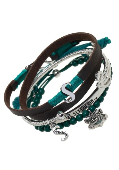 Harry Potter Slytherin Arm Party Jewelry Bracelet Set