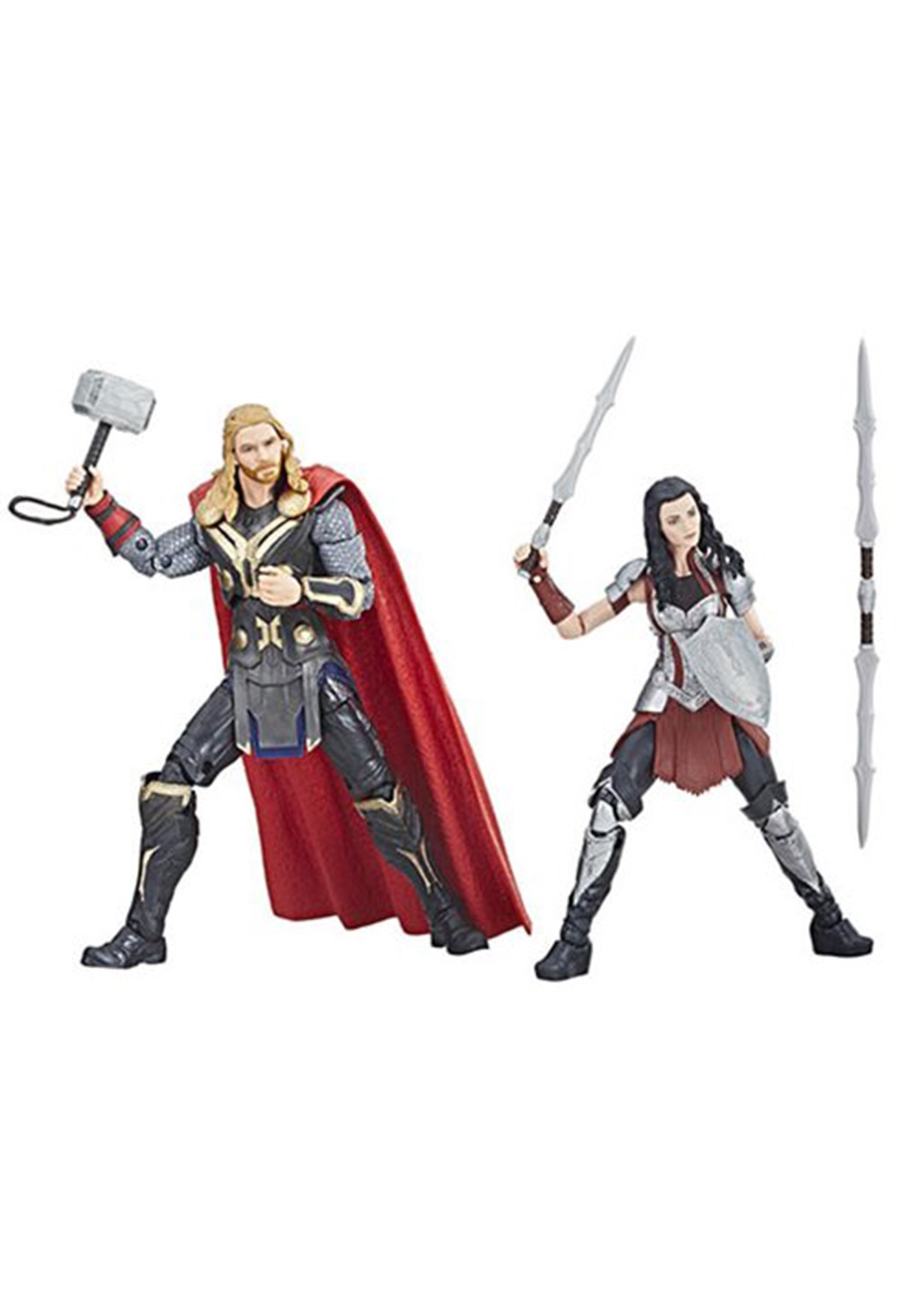 Classic Marvel Legends Cinematic Universe 10th Anniversary Thor and Sif 6-Inch Action Figures