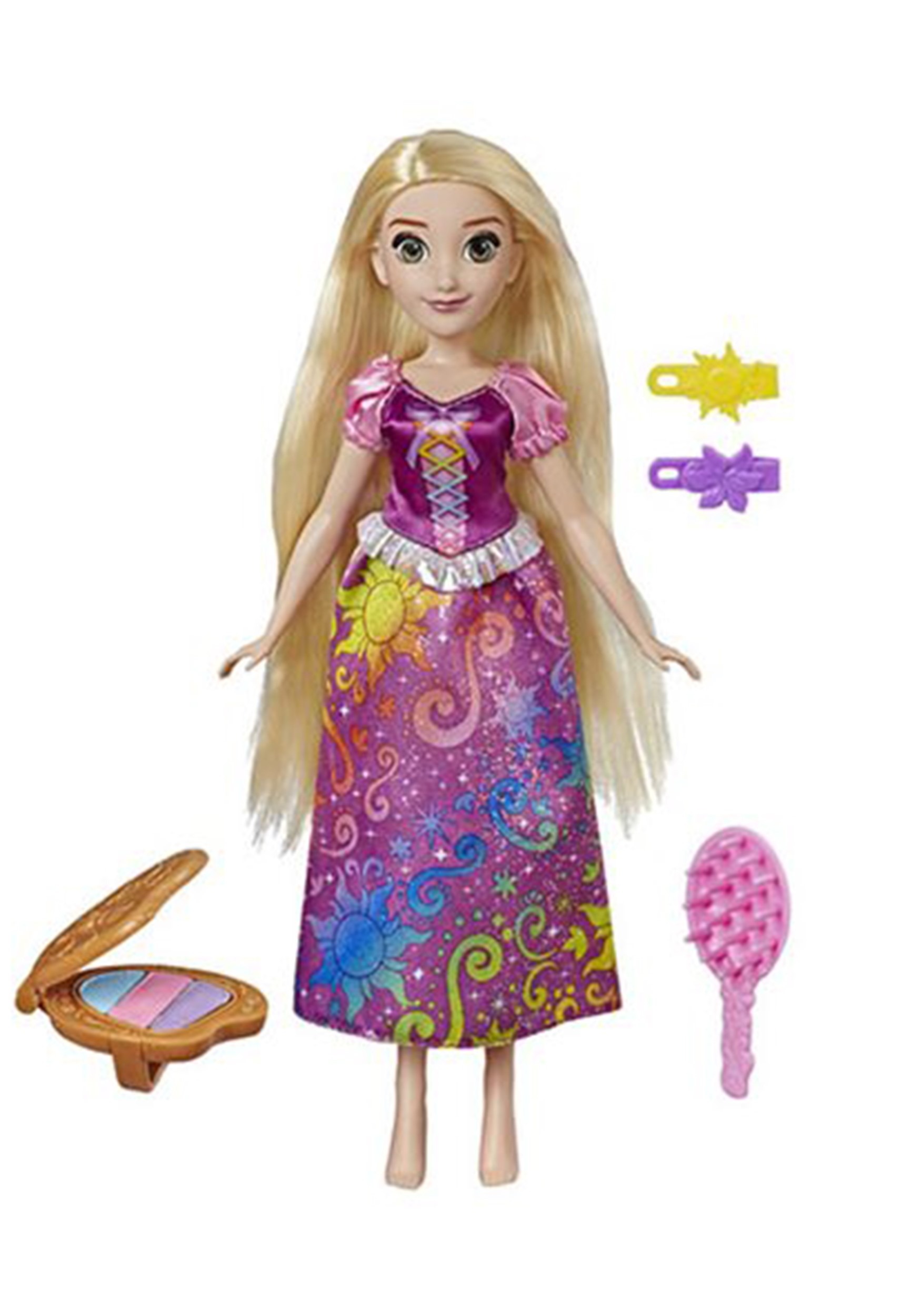 Disney Princess Rainbow Styles Rapunzel Hair Cute Play Doll