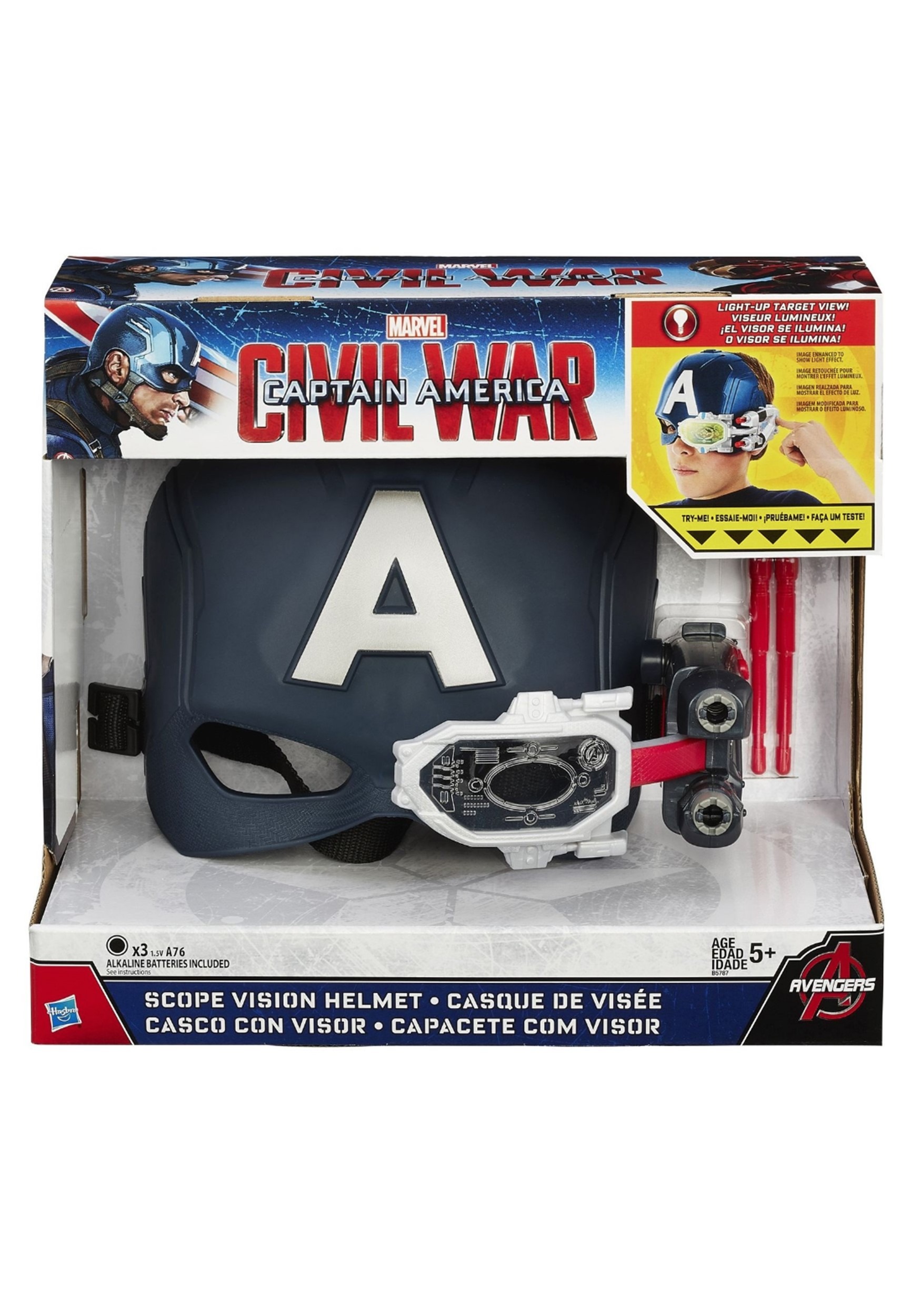 Avengers: Endgame Captain America Scope Vision Helmet Toy