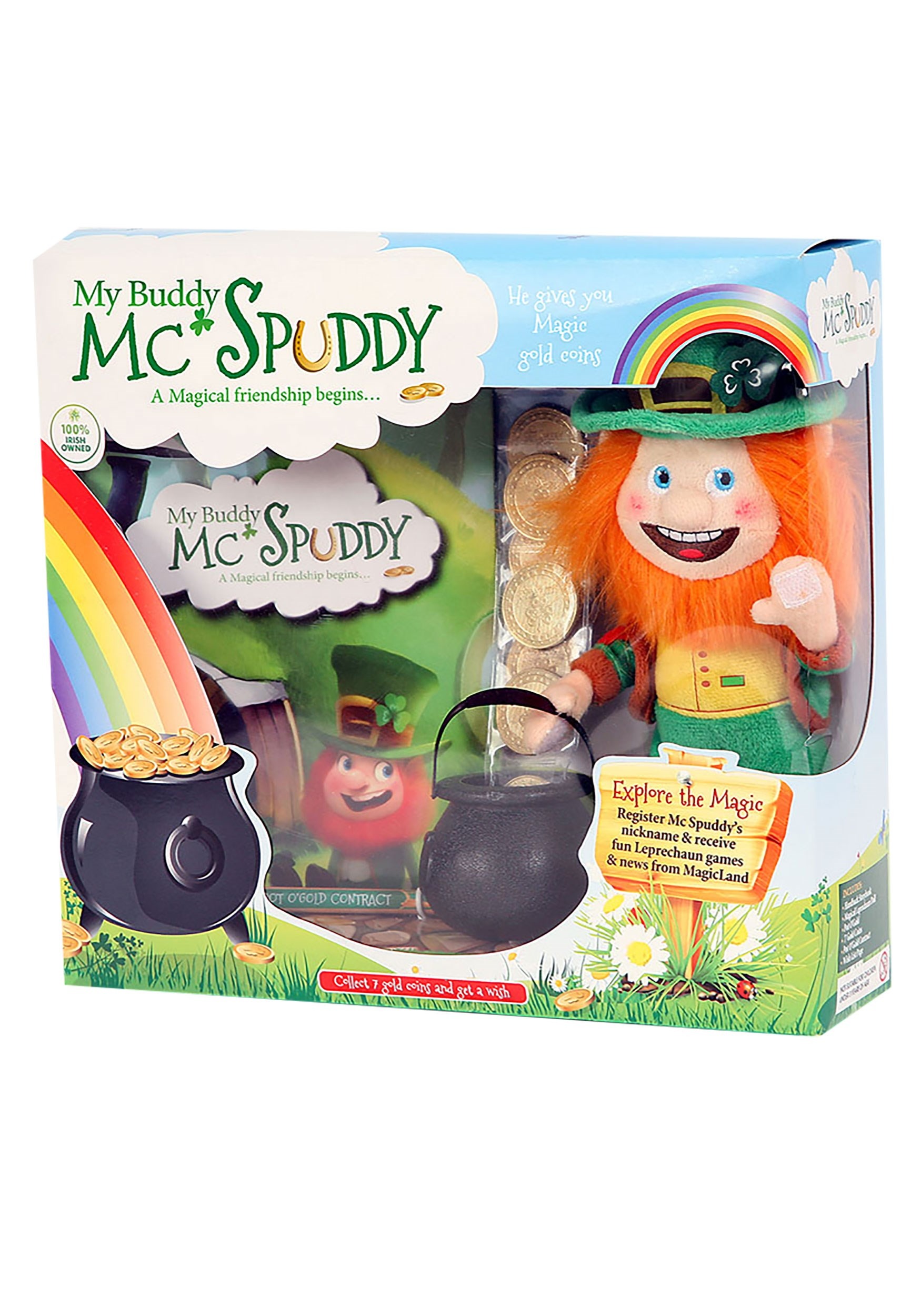 My Buddy McSpuddy Book Box Leprechaun Kids