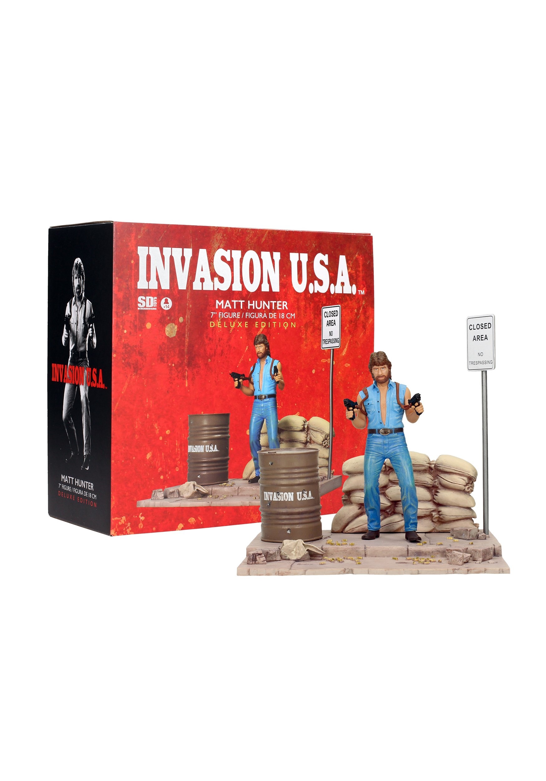 Chuck Norris Invasion USA Matt Hunter Action Figure with Diorama