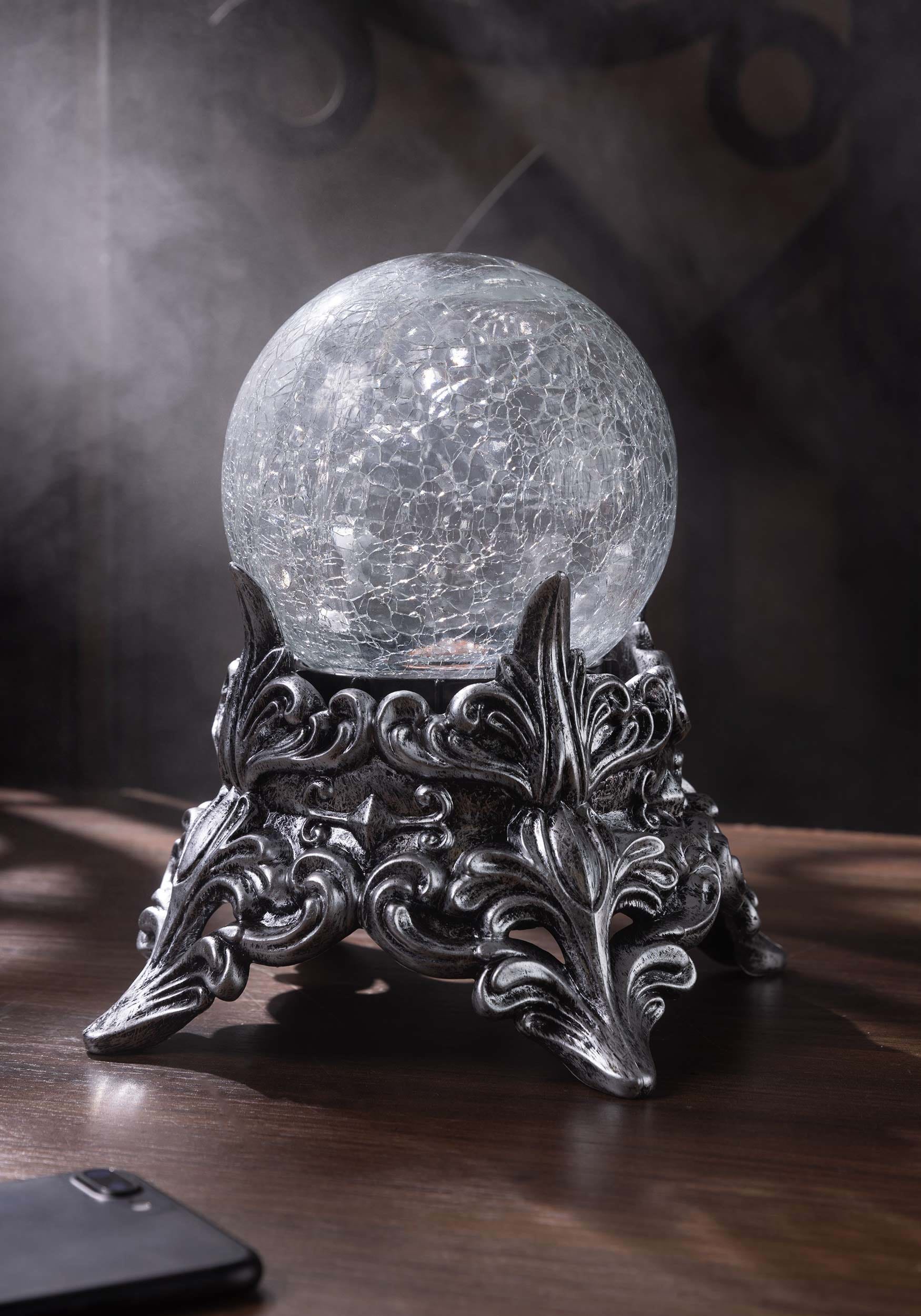 7 Inch Color Changing Crystal Ball Prop , Halloween Prop