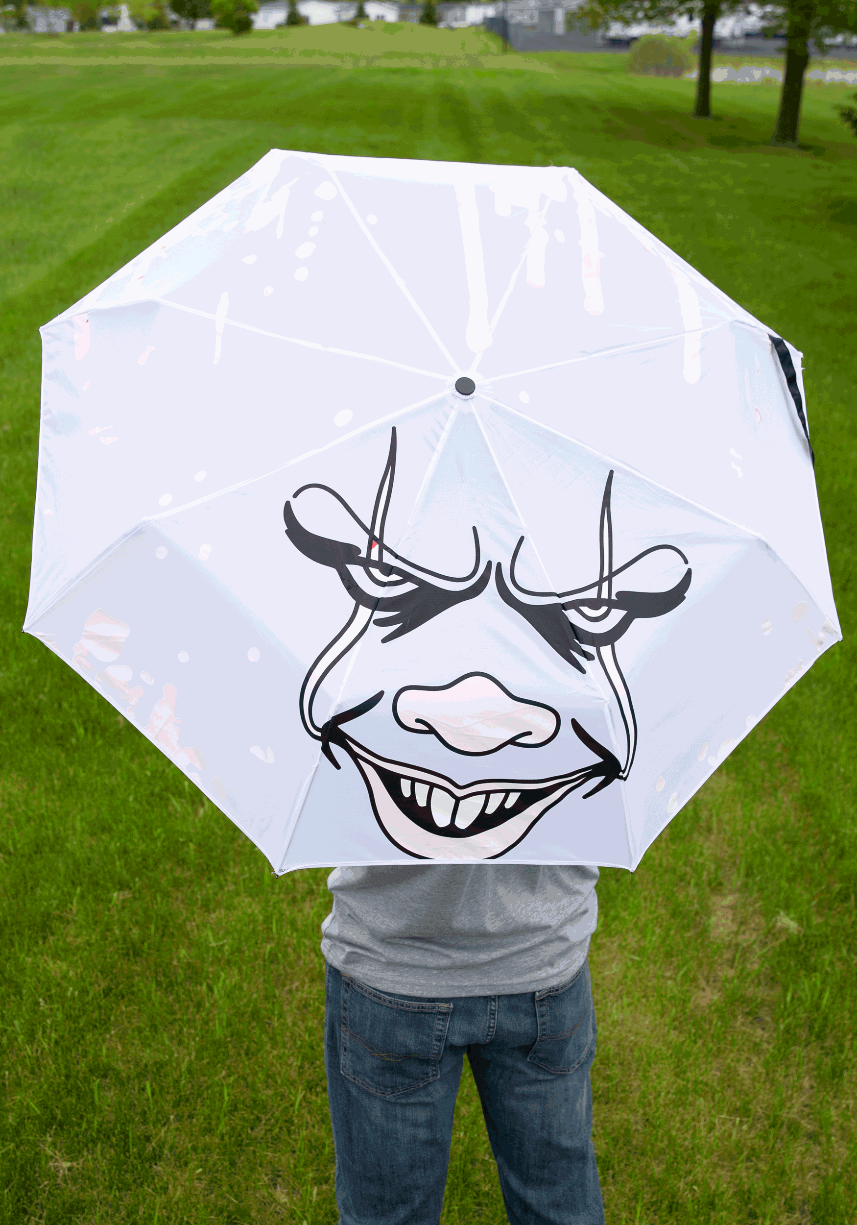 IT Pennywise Clown Face Liquid Reactive Umbrella