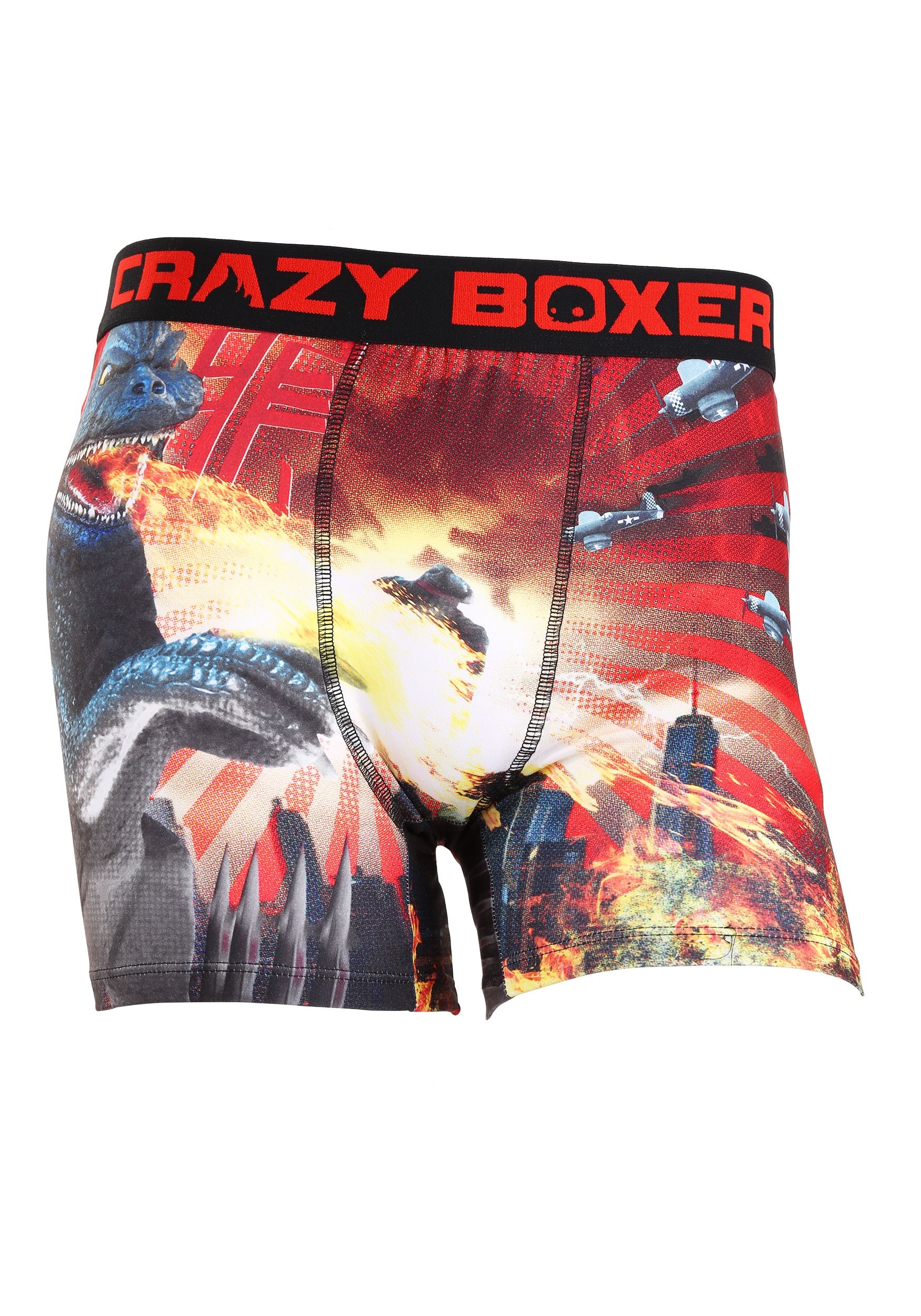 Men's Crazy Boxers Toy Godzilla Briefs