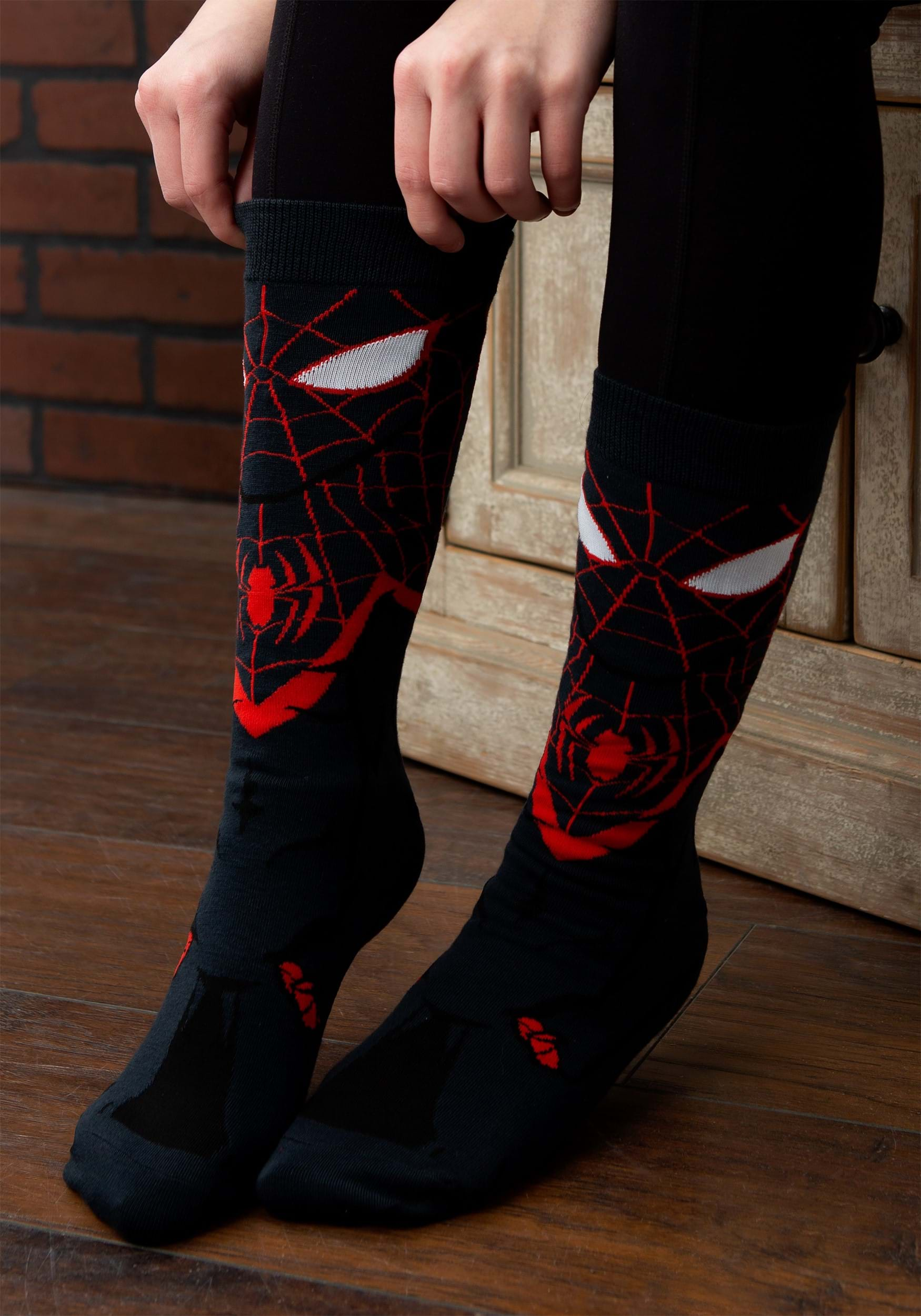 Spider-Man Miles Morales 360 Character Crew Socks