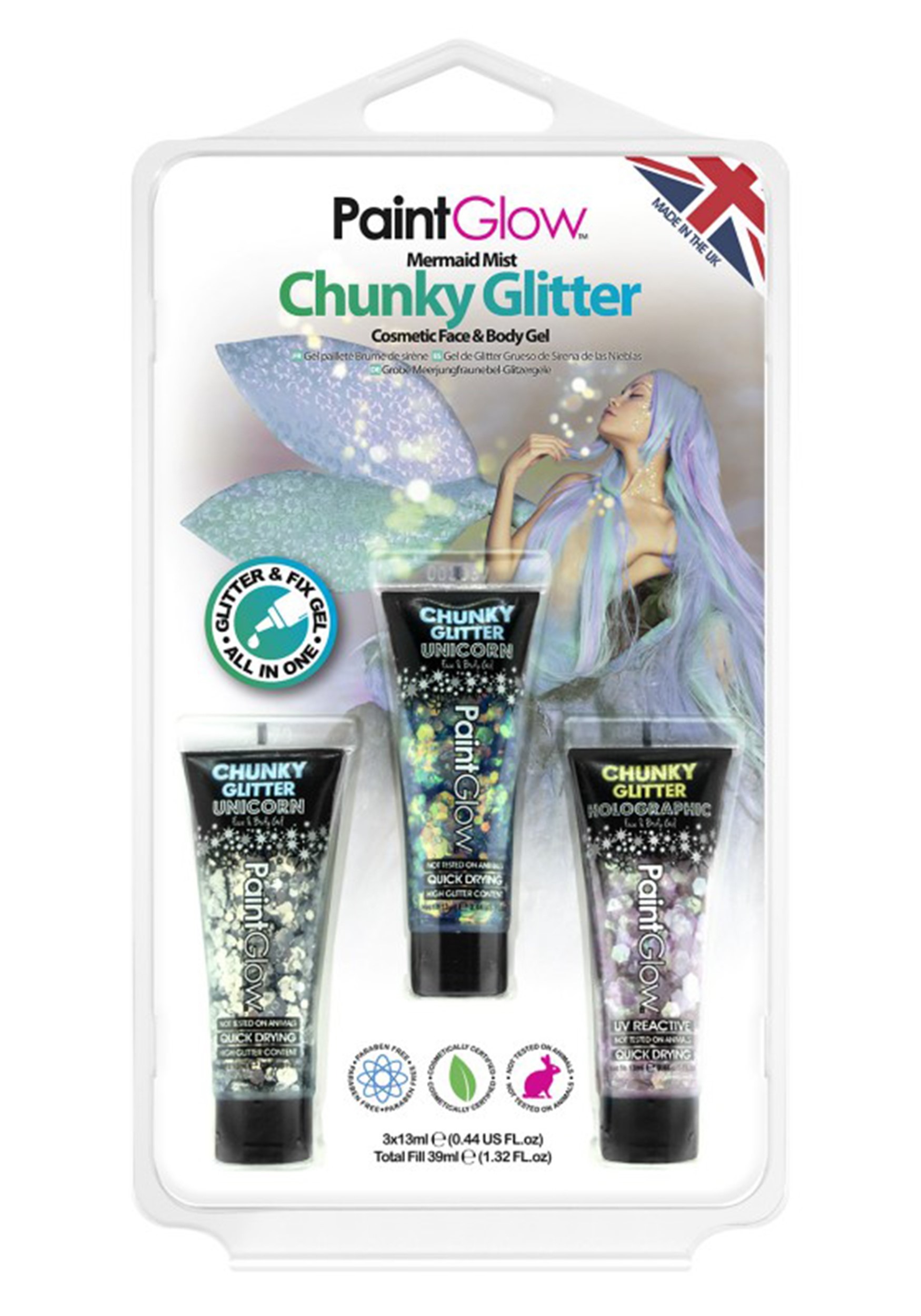 Glitter Gels Set Mermaid Chunky