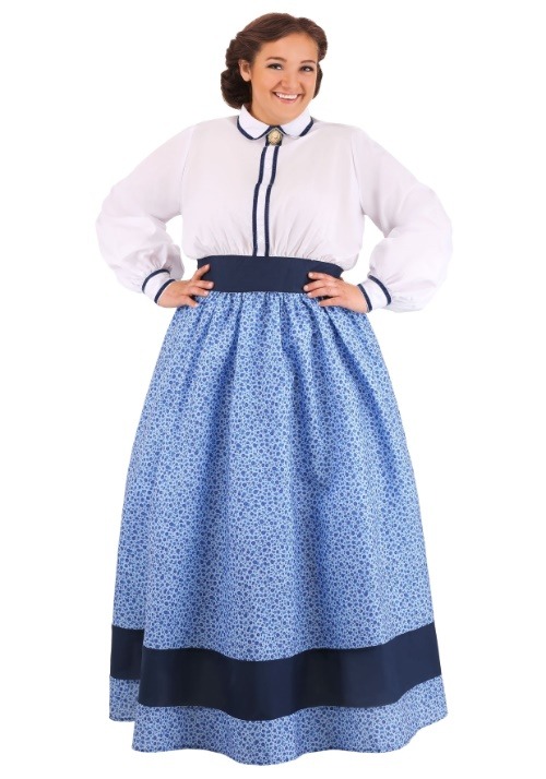 Womens Plus Size Prairie Dress Costume