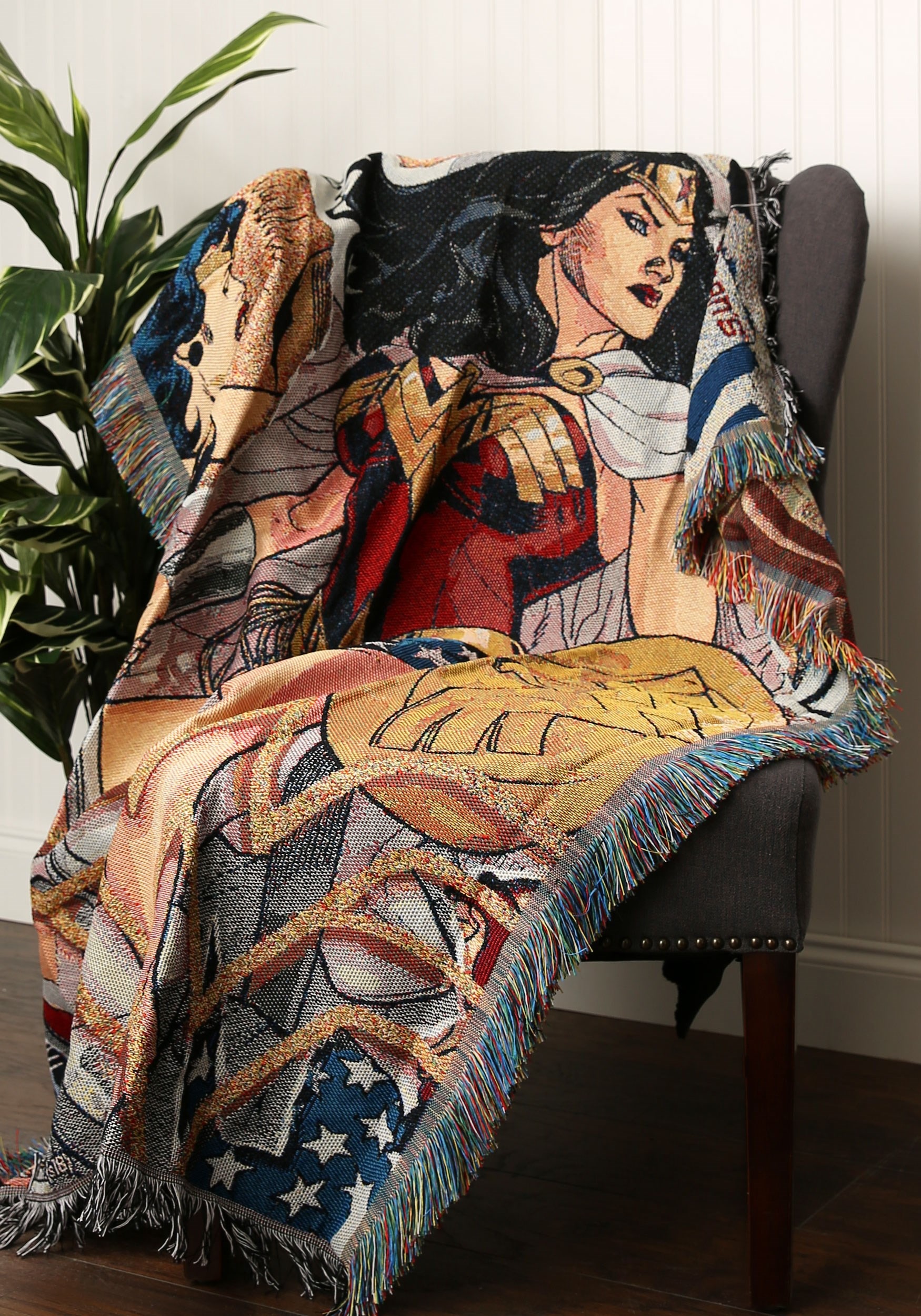 Wonder Woman Gone Wonder Woven Tapestry Classy Warrior DC