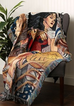 Wonder Woman Gone Wonder Woven Tapestry
