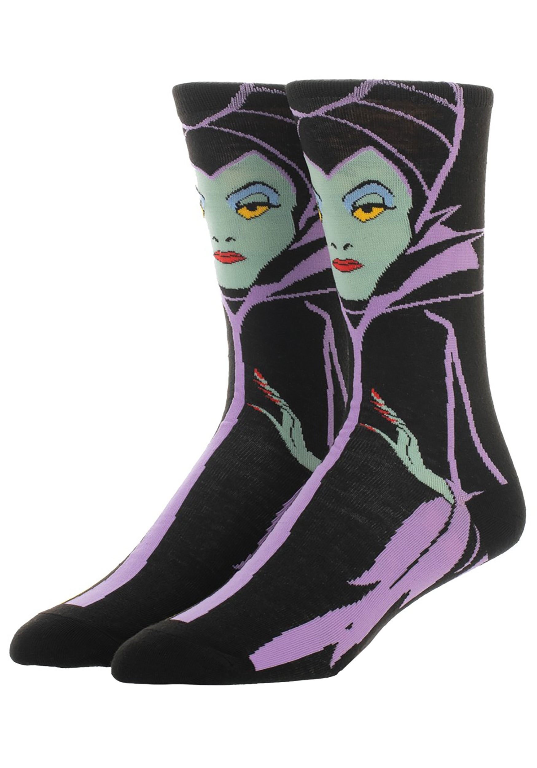 Disney Villains Maleficent 360 Character Crew Sock Sleeping Beauty