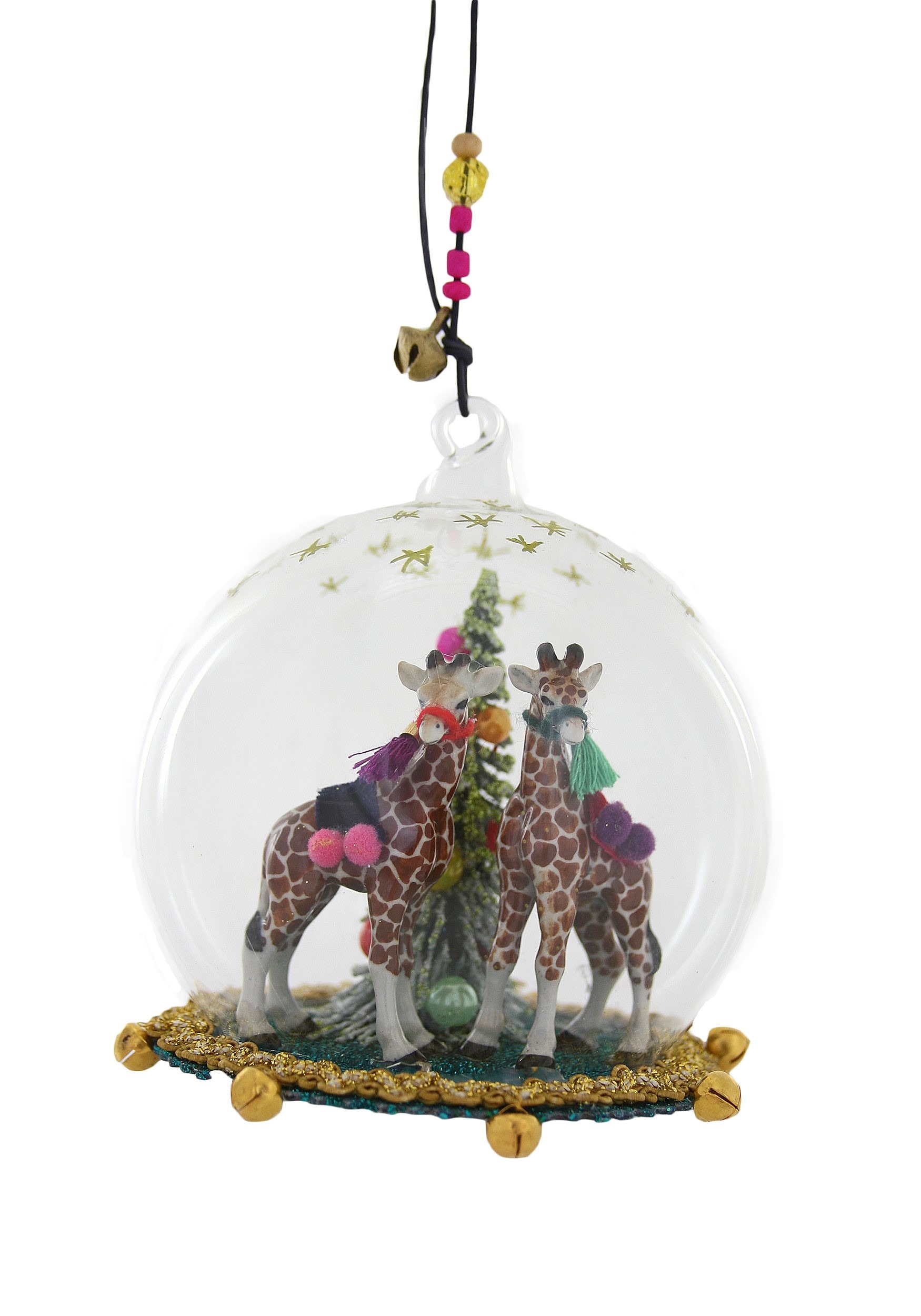 Globe Christmas Ornament Fantastical Giraffe