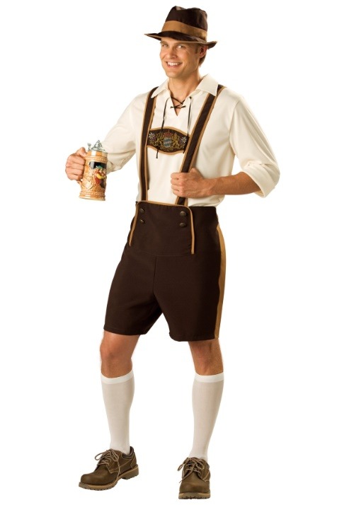 Men's Traditional German Lederhosen Costume