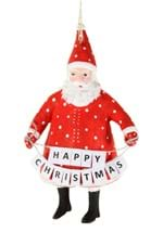 Salutations Santa Christmas Ornament Alt 1