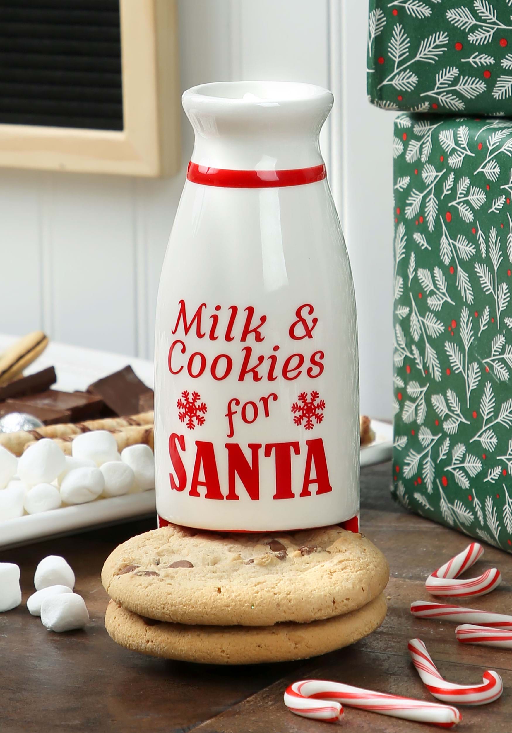 Santa's Milk & Cookies Milk Bottle