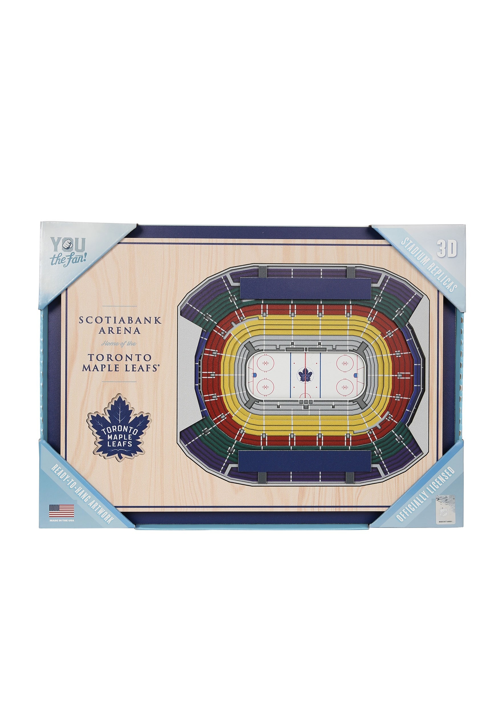 5-Layer Stadium Wall Art Toronto Maple Leafs