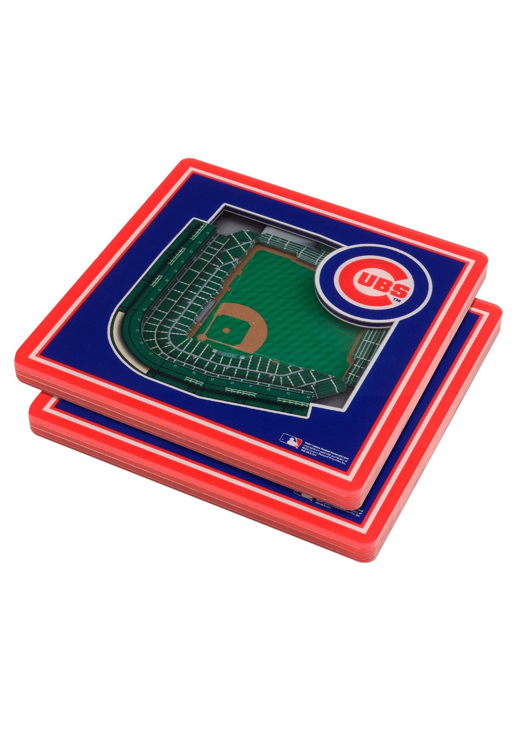 3D Chicago Cubs Stadium Coasters