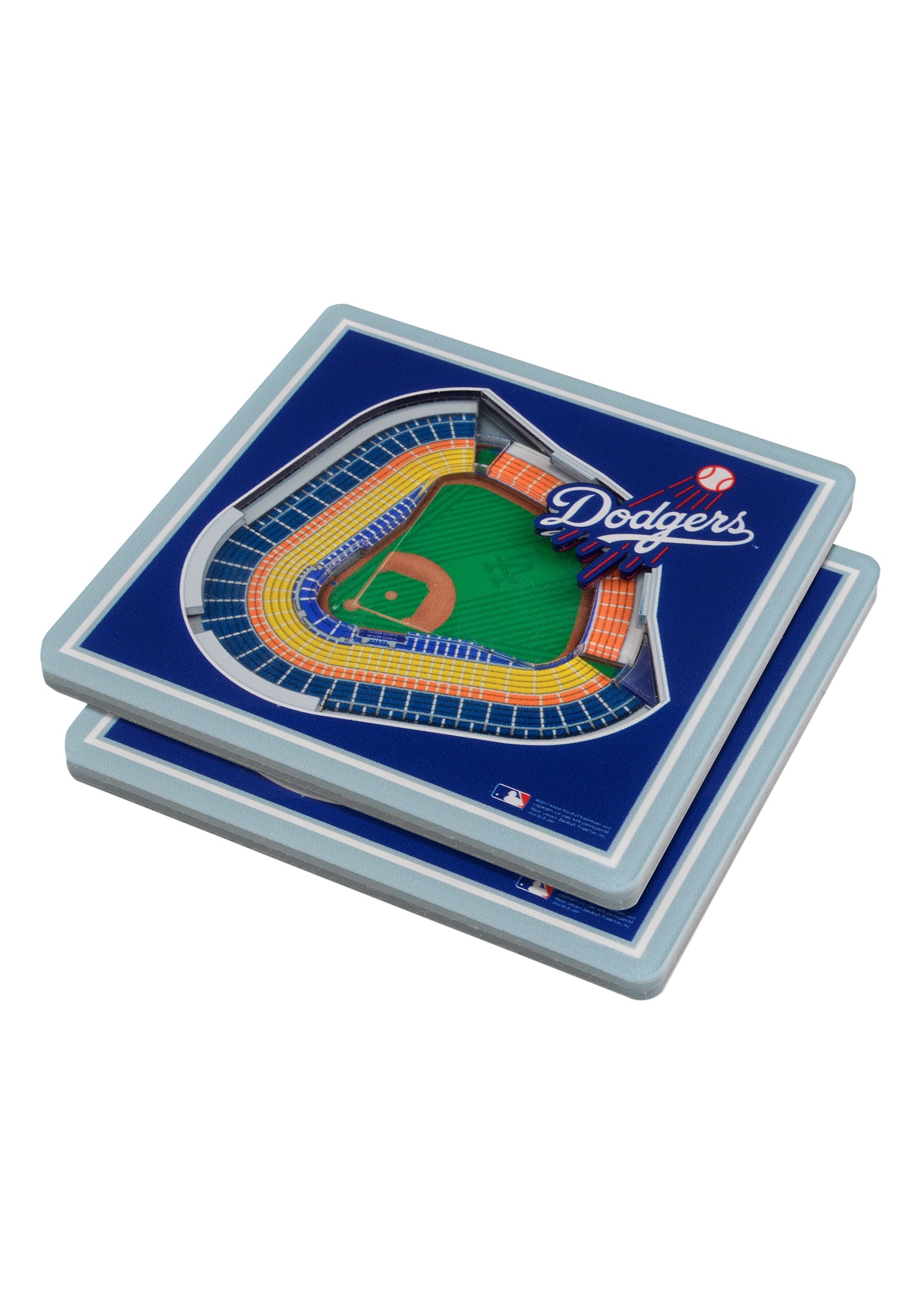 3D Stadium Los Angeles Dodgers Coasters