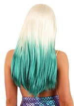 Women's Blonde and Green Ombre Wig Alt 1