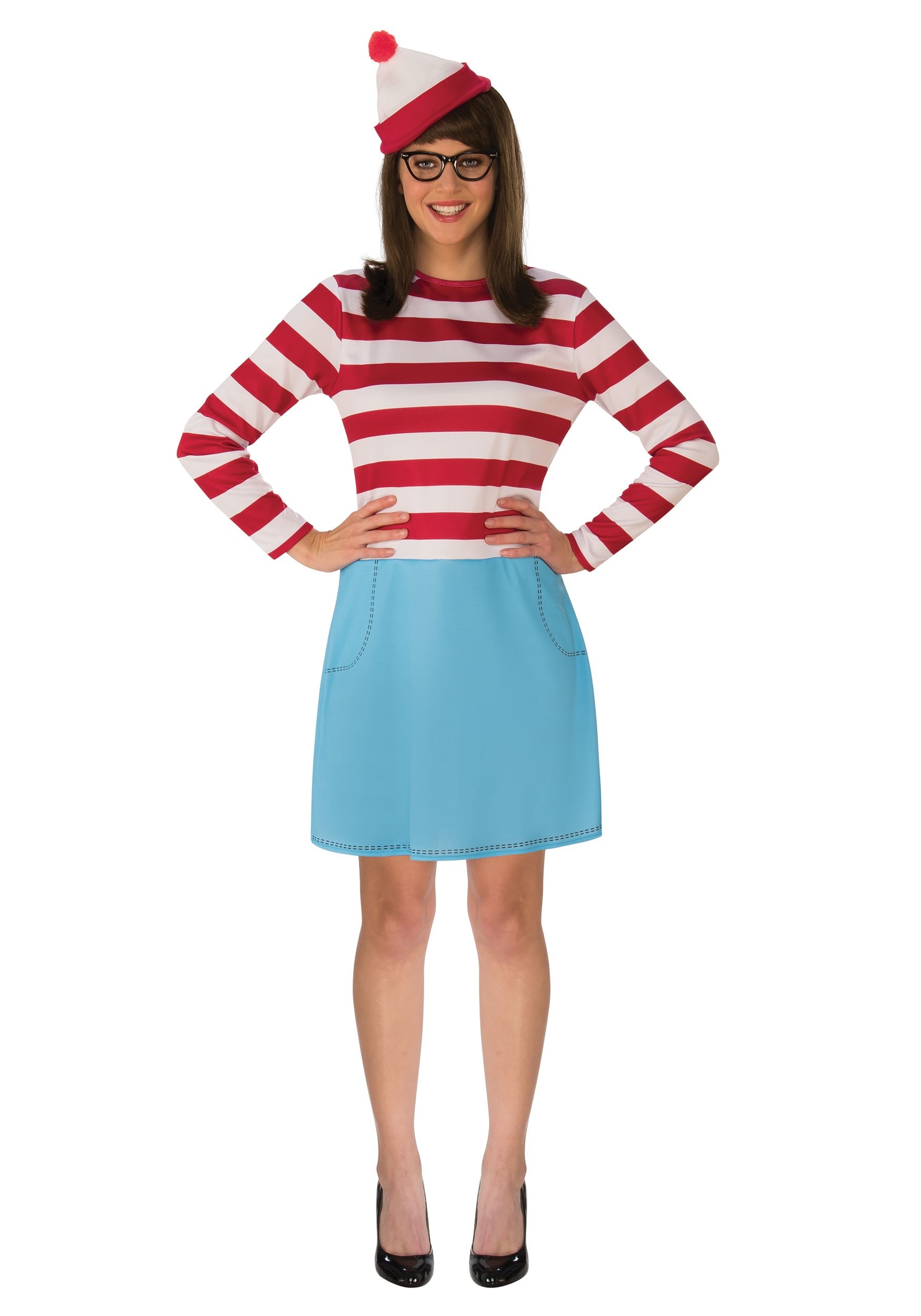 Wenda Where's Waldo Plus Size Adult Costume