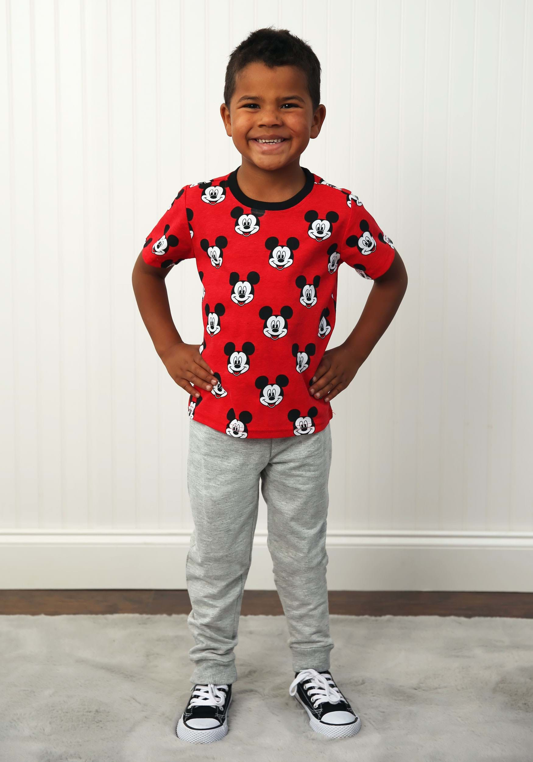 French Terry Pant and Mickey Mouse Tee Set