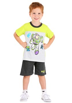 Buzz Lightyear Striped Tee and Terry Short Set