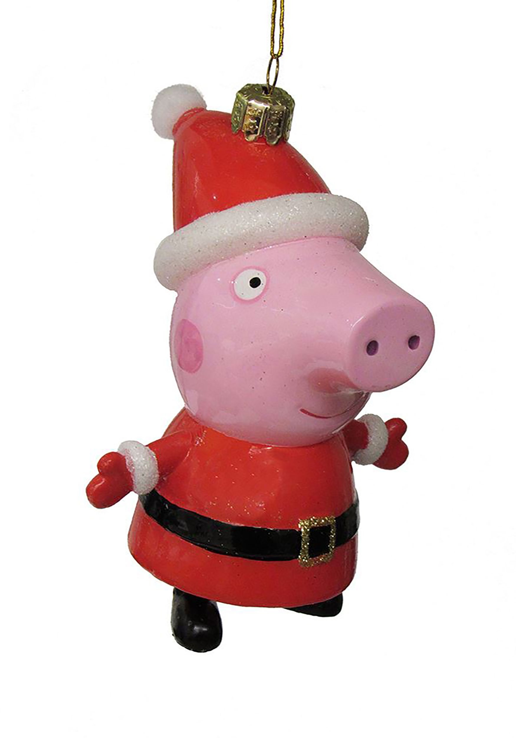 Glass Peppa Pig Ornament