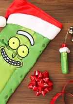 Rick & Morty Pickle Rick Stocking w/ Santa Hat Alt 1