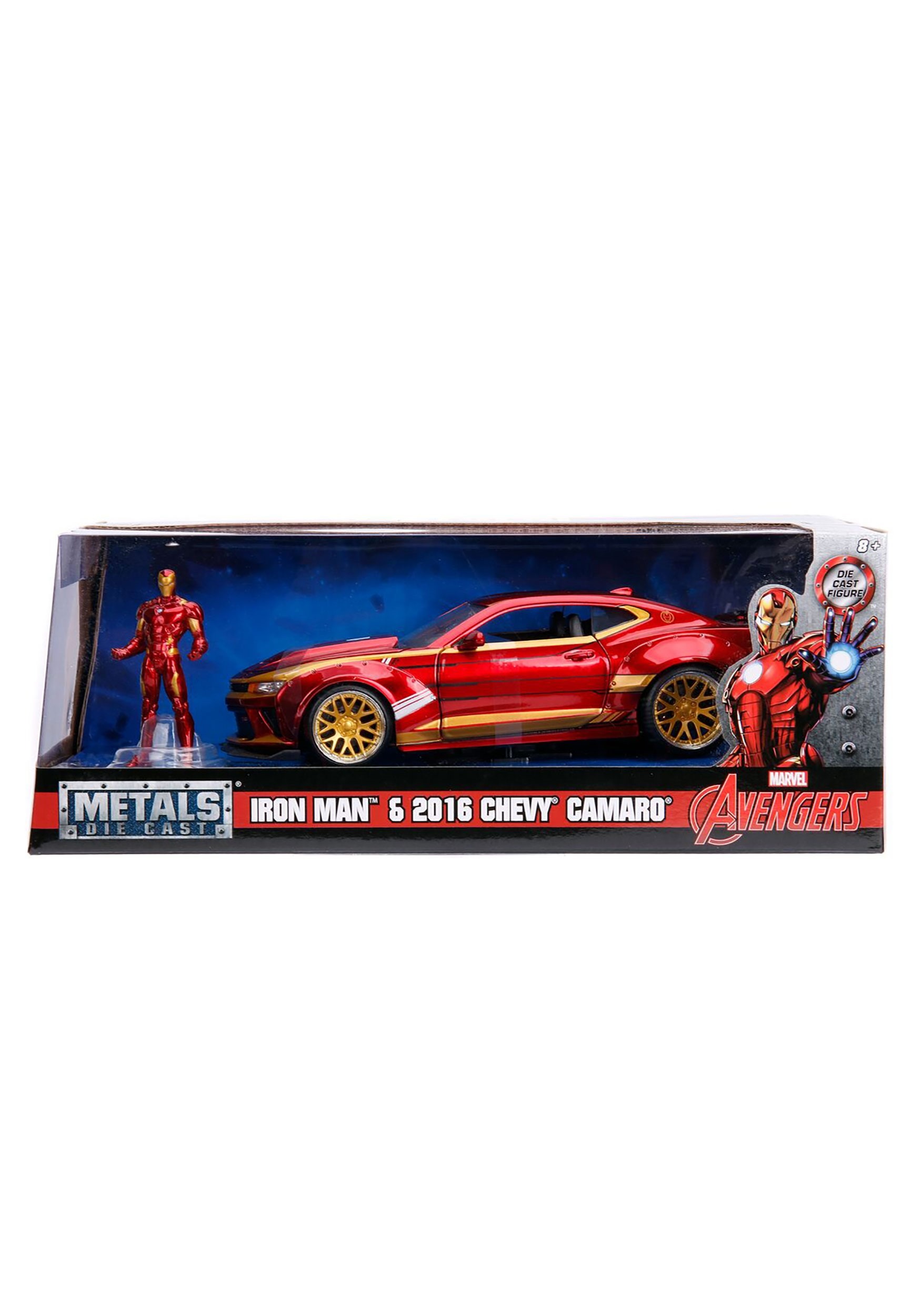 Iron Man & Chevy Camaro 1:24 Die-Cast Vehicle w/ Figure