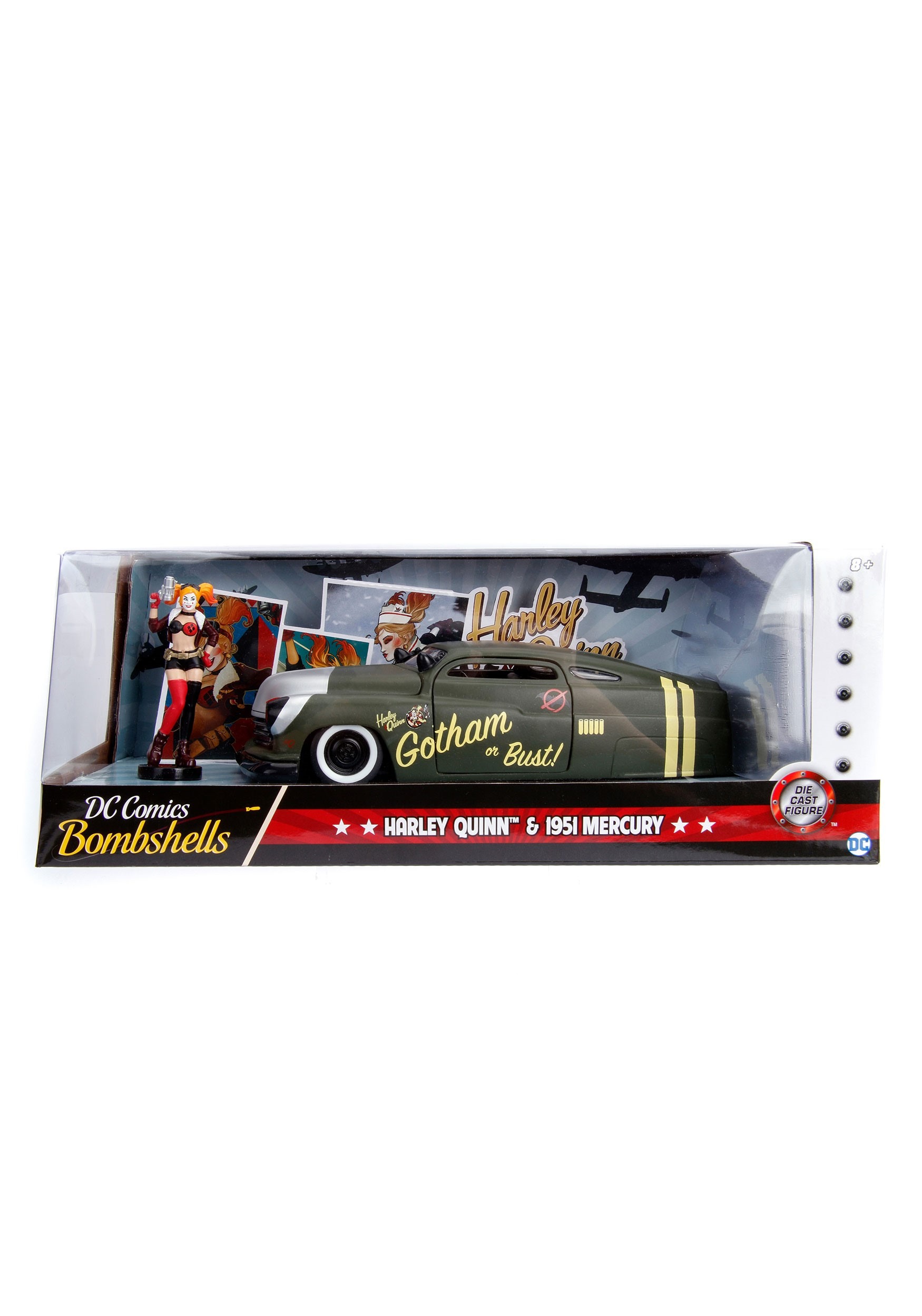 Harley Quinn DC Bombshells 1:24 Die Cast Vehicle with Figure Harley Quinn DC Bombshells 1:24 Die Cast Vehicle with Figure
