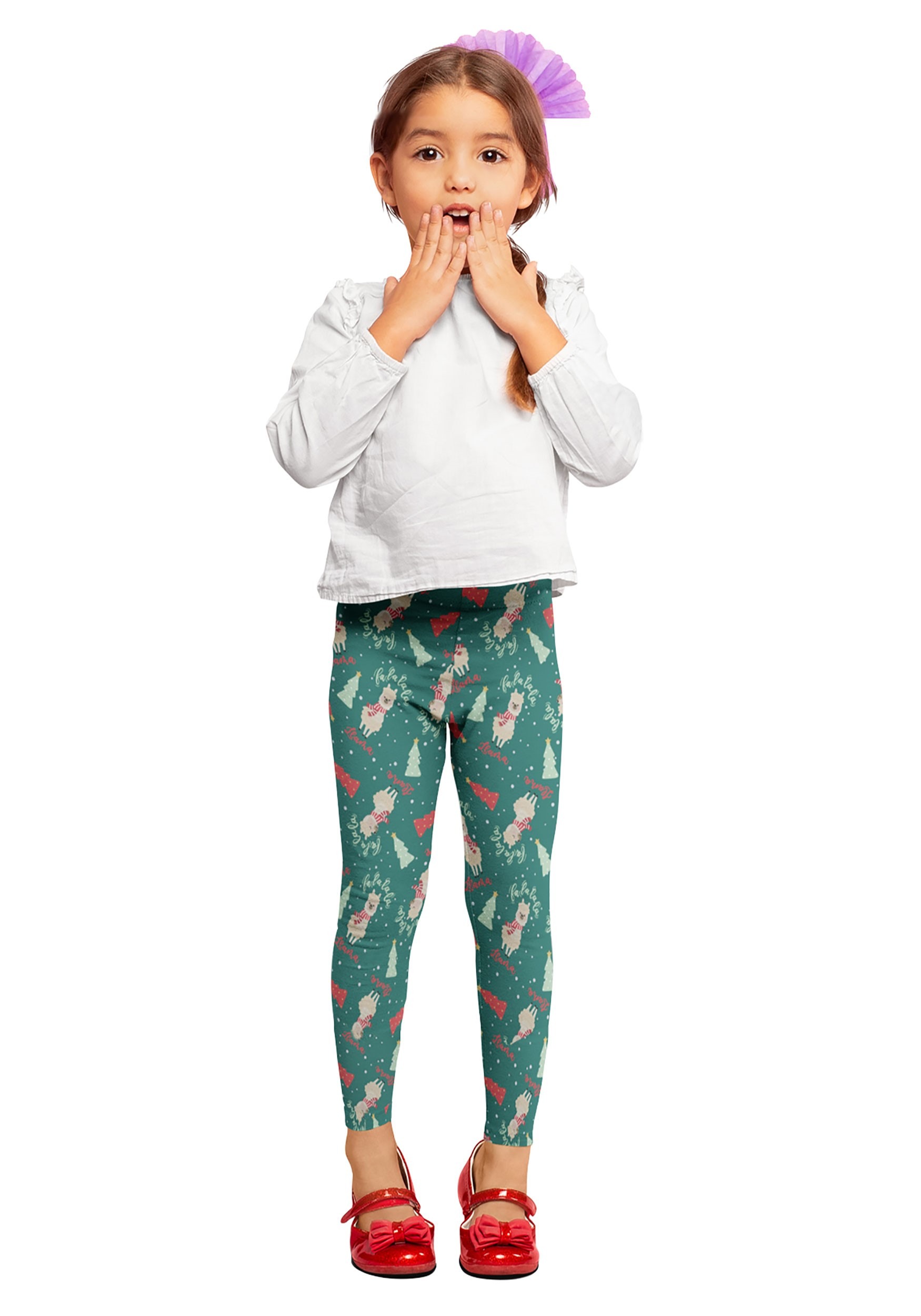 Fa La La La Llama Two Left Feet Girl's Leggings