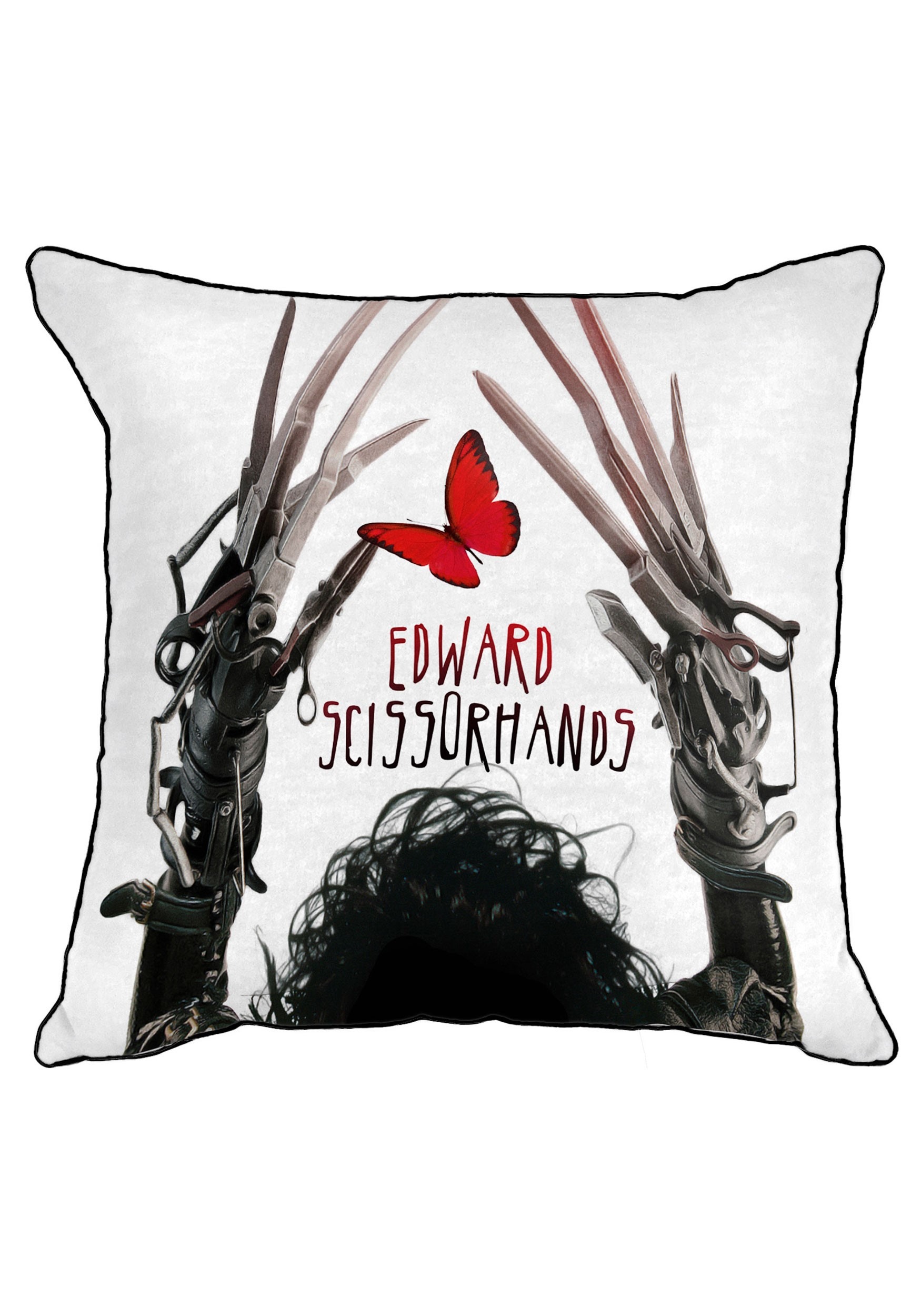 Edward Scissorhands and Butterfly Pillow Cover