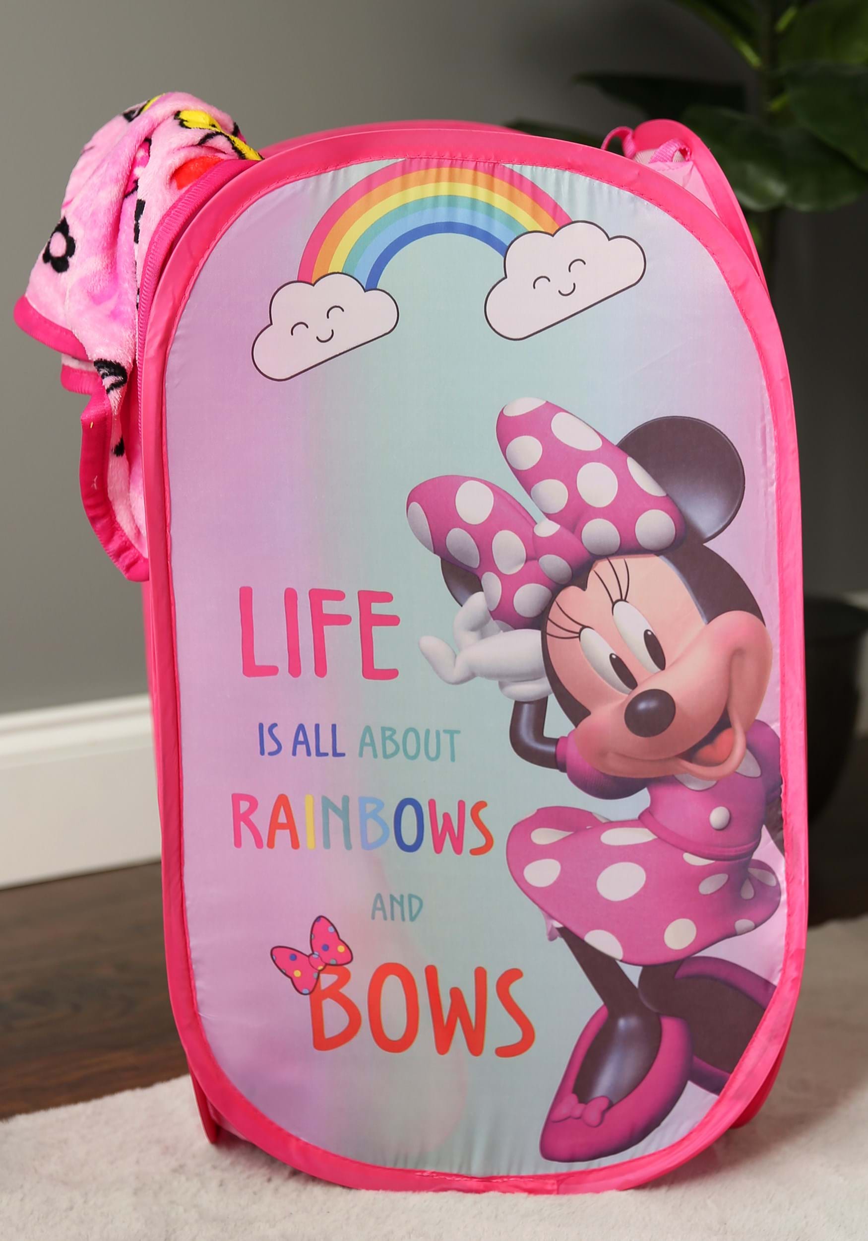 Minnie Mouse Rainbows and Bows Pop Up Hamper