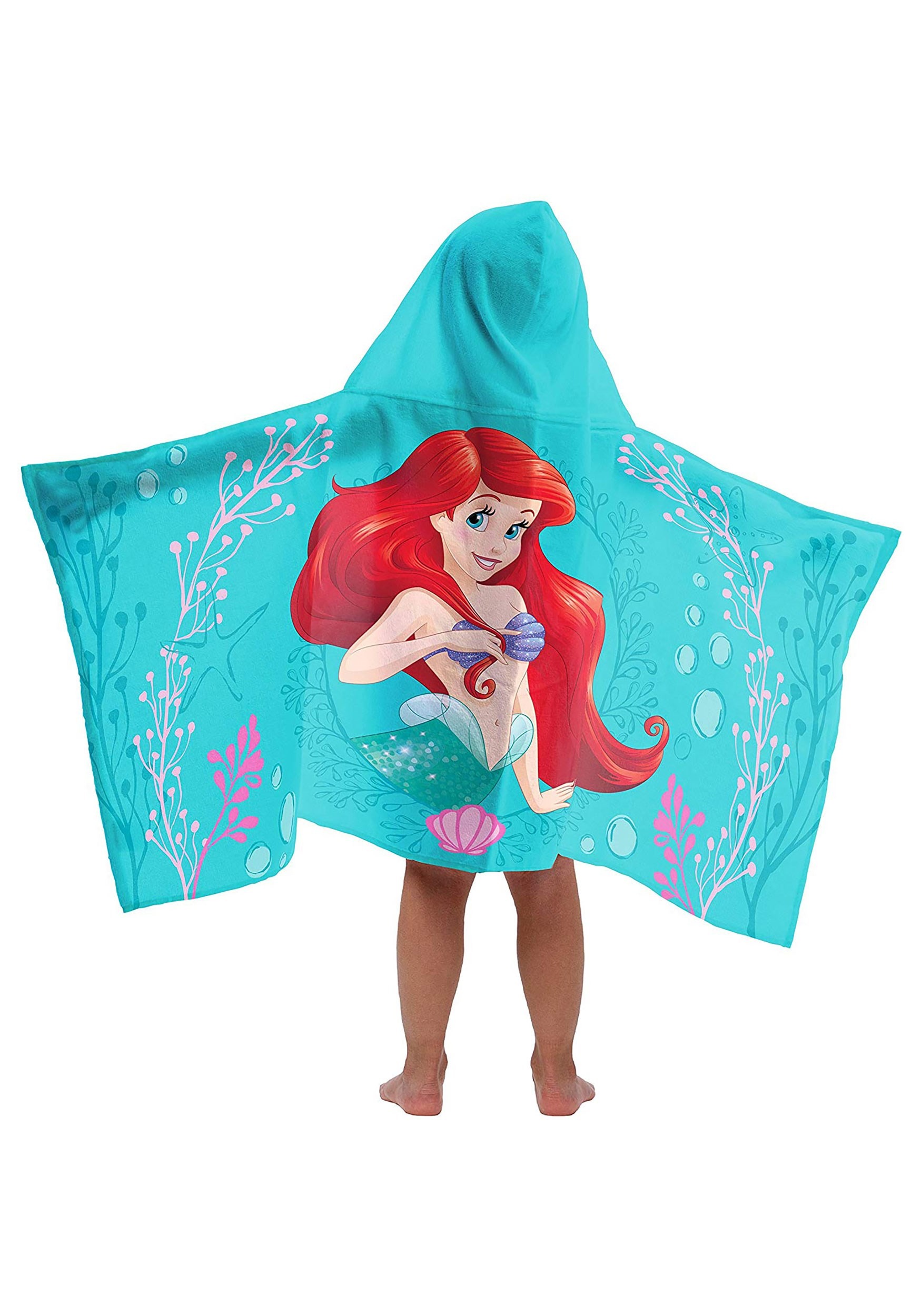 Hooded Little Mermaid Starfish Towel