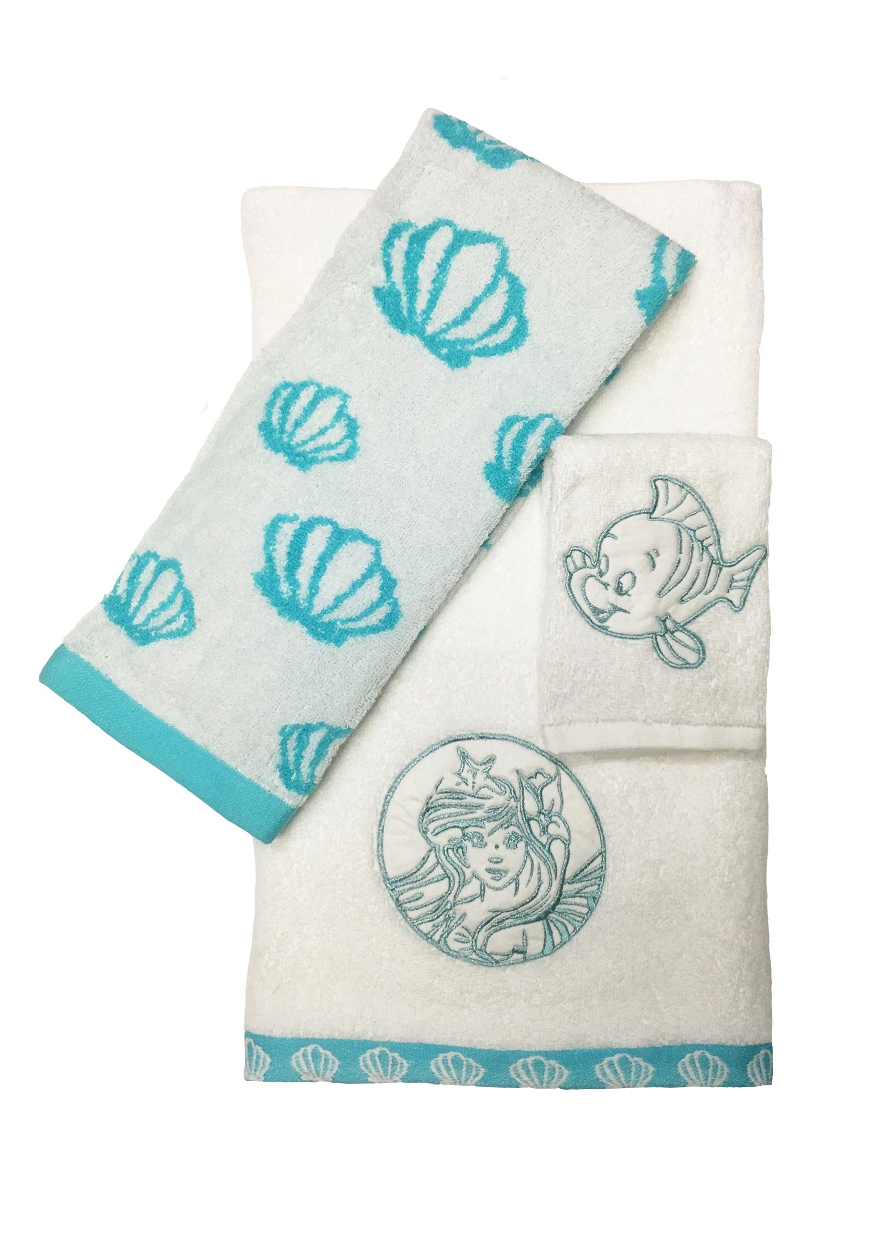 3pc Little Mermaid Ariel Towel