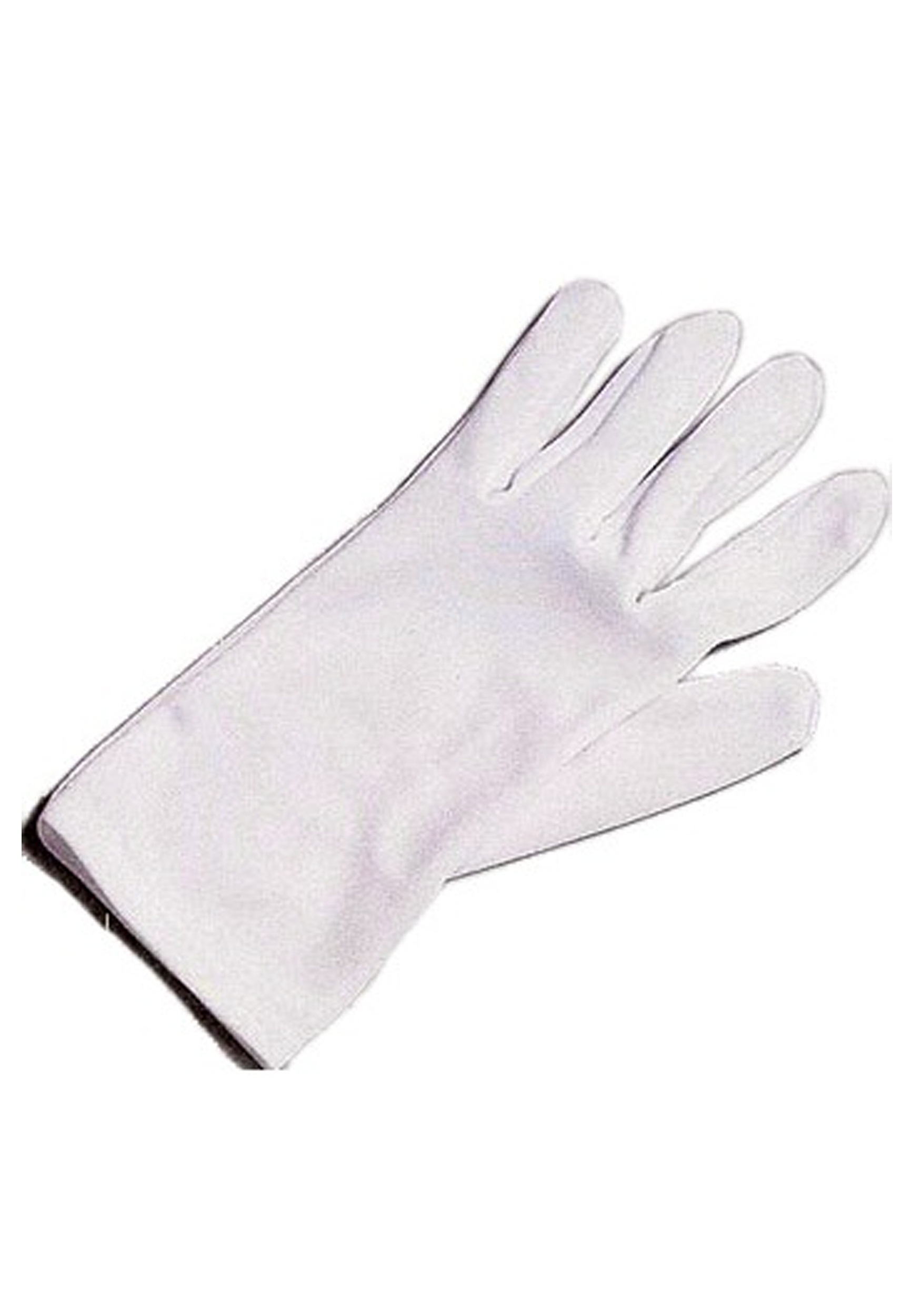 White Unisex Superhero Gloves