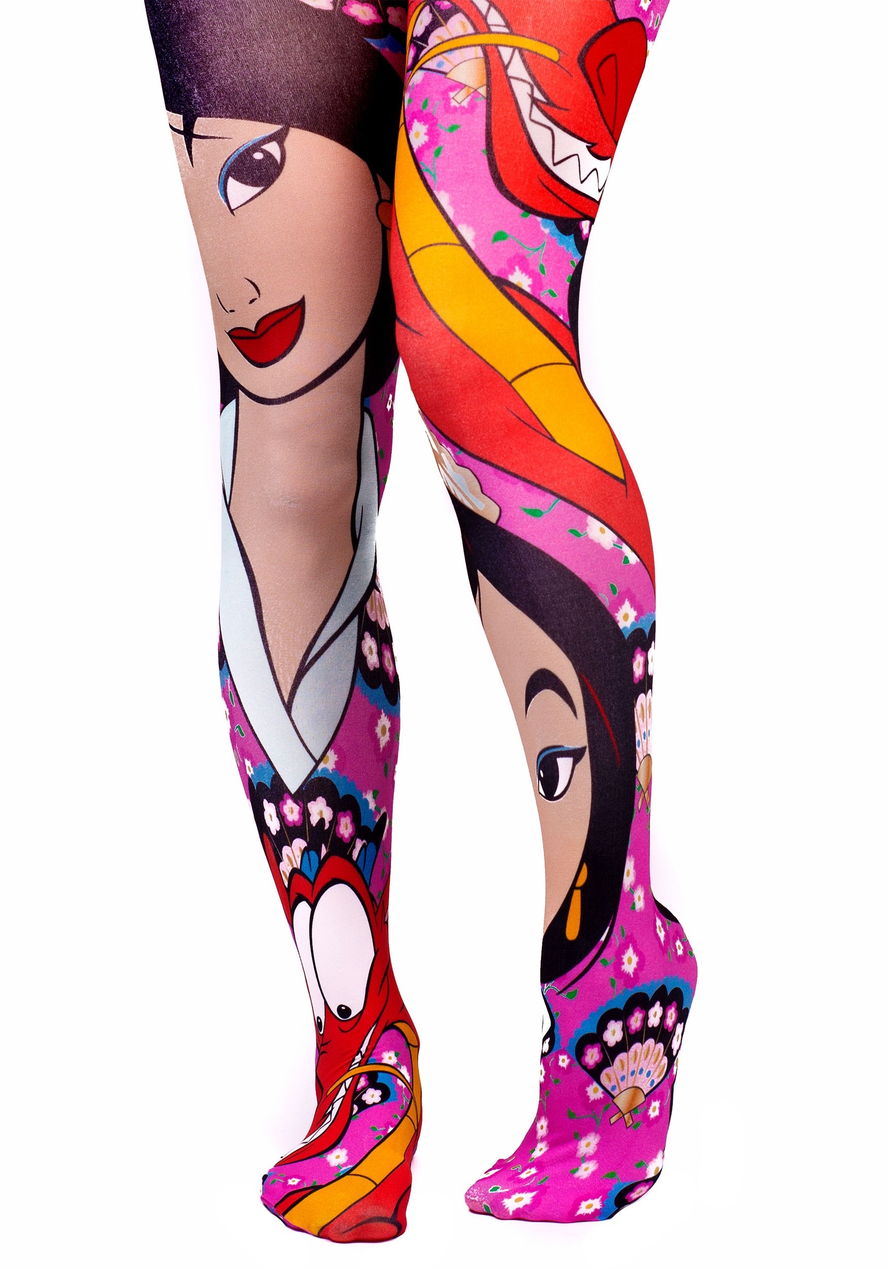 Irregular Choice Disney Princess Mulan and Mushu Leggings Irregular Choice Disney Princess Mulan and Mushu Leggings