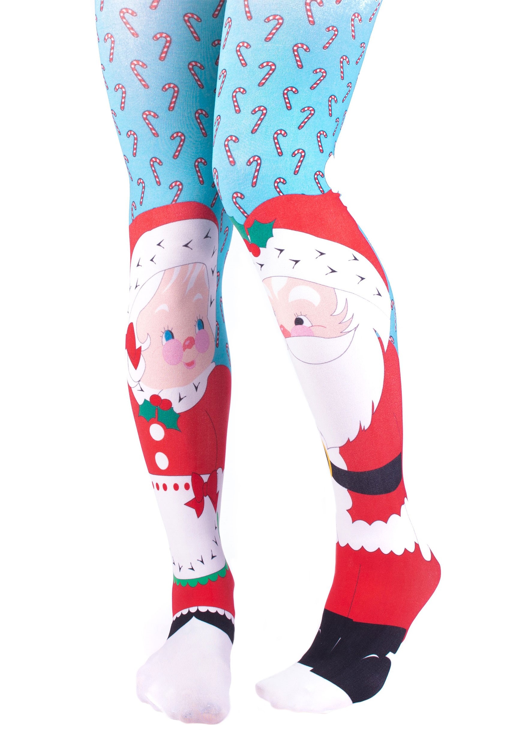 Irregular Choice Santa & Mrs Claus Christmas Tights Irregular Choice Santa & Mrs Claus Christmas Tights