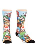 Mario Brothers Stacked Characters Sublimated Socks Alt 2