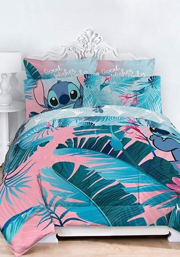 Disney Lilo & Stitch 7 Piece Floral Fun Full-Sized Bed Set