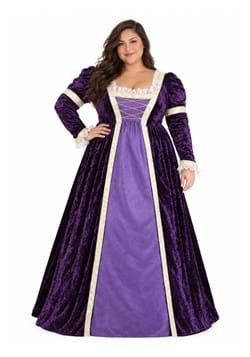 Plus Size Regal Royal Maiden Costume Womens Main 1