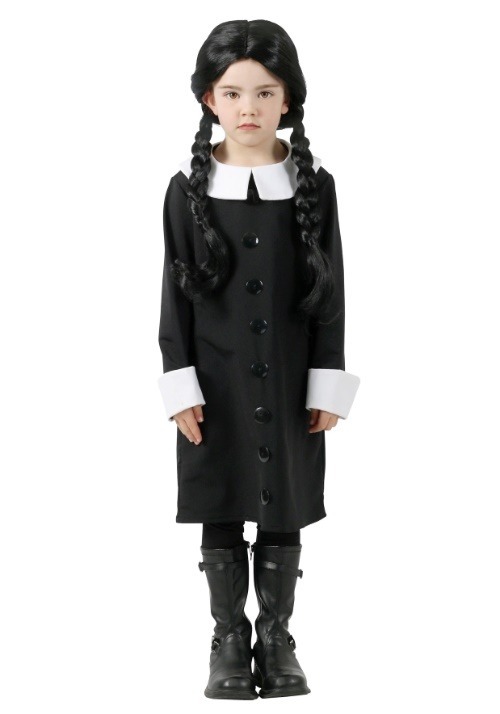 Kids Addams Family Wednesday Addams Costume