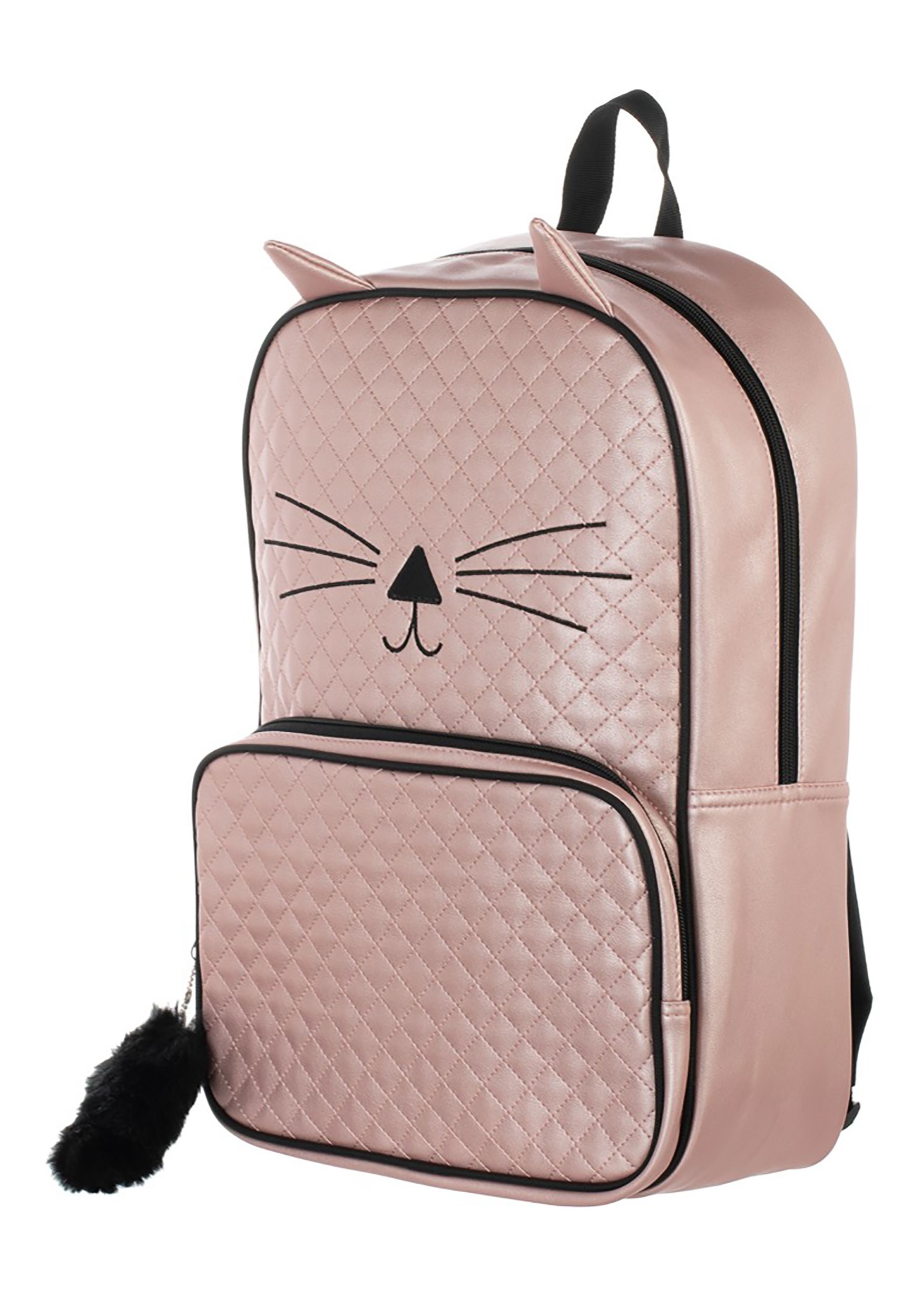 Girl's Quilted Kitten Backpack