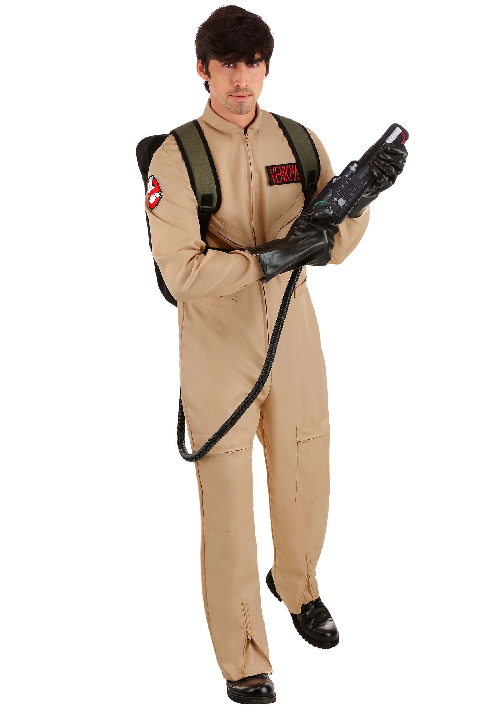 Ghostbusters Men's Plus Size Deluxe Costume | Ghost Hunter Costume